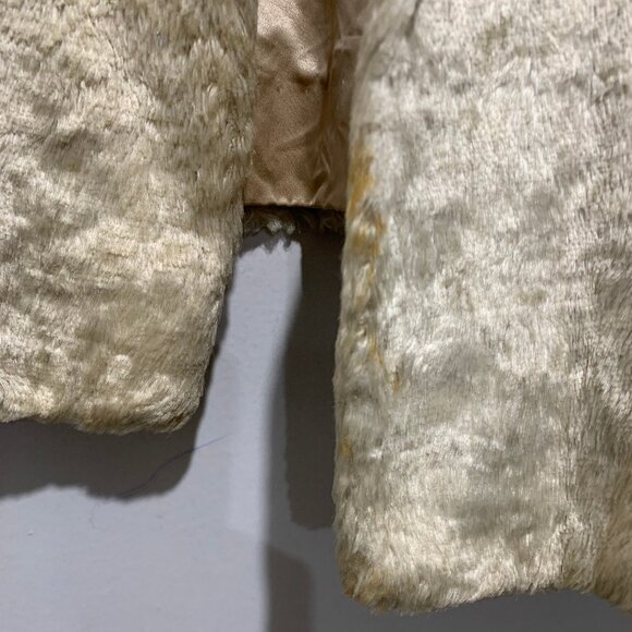 VINTAGE ARISTOCRAT FAUX & REAL FUR DOUBLE BREAST COATS SIZE S - Picture 11 of 13